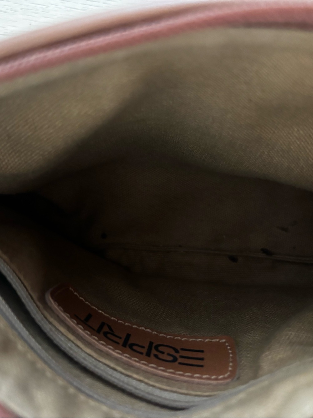 VINTAGE 1990’s ESPIRIT Tan Brown Crossbody Purse - Picture 5 of 10